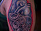 colour tattoo heart mechanical steal tattooed women color ink